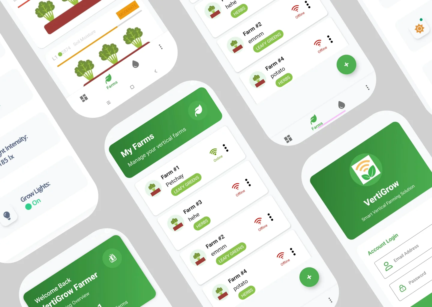 Vertical Farming Monitor App